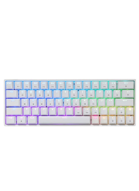 SKYLOONG SK64 Mechanical Gaming Keyboard – Gateron Optical Yellow Switch (White)