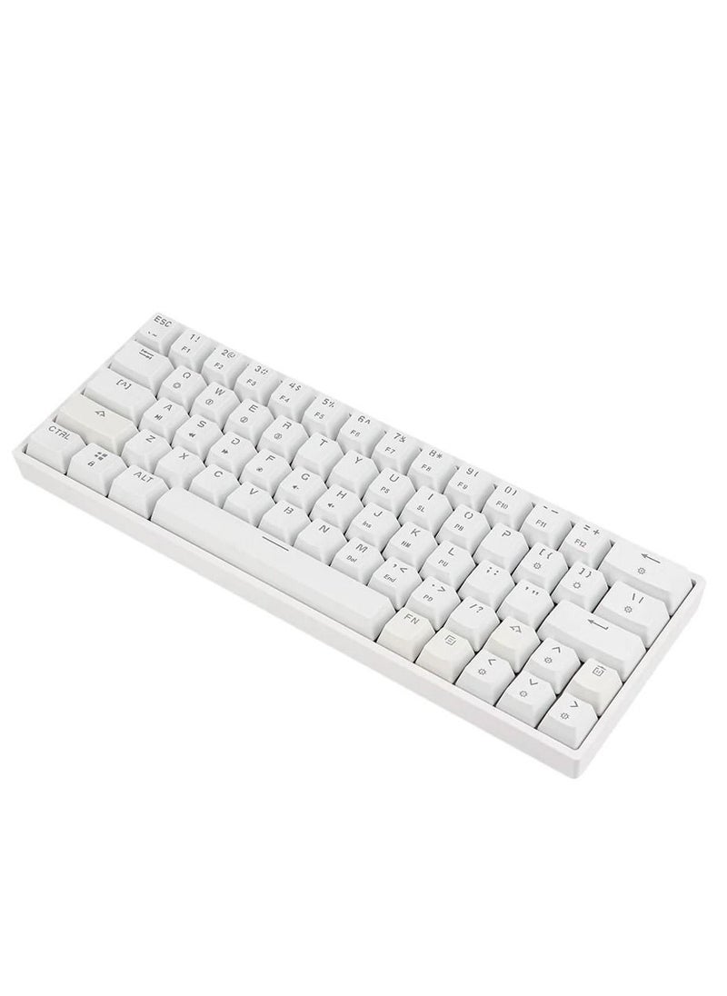 SKYLOONG SK64 Mechanical Gaming Keyboard – Gateron Optical Yellow Switch (White)