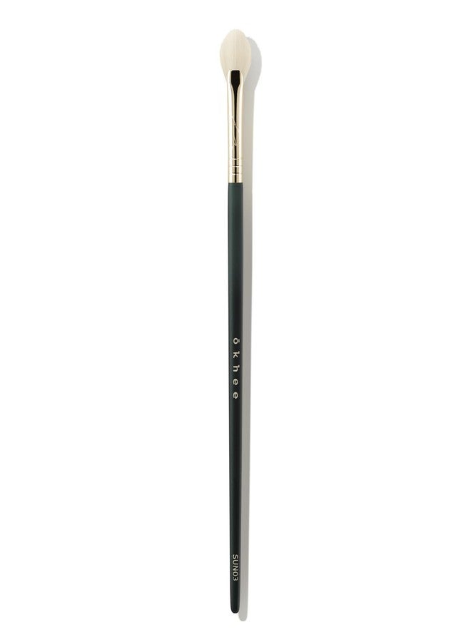 SOO ADOR okhee Nose Shading Fan Brush SUN03 - Precise Contouring for Nose and Small Details | Designed by K-Pop Makeup Artist Seo Ok | Makeup Brush Contour Brush - Image 1