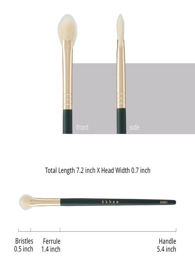 SOO ADOR okhee Nose Shading Fan Brush SUN03 - Precise Contouring for Nose and Small Details | Designed by K-Pop Makeup Artist Seo Ok | Makeup Brush Contour Brush - Image 5