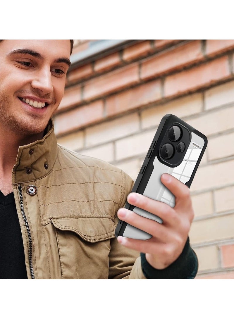 عام حافظة متوافقة مع حافظة شاومي ريدمي نوت 13 برو بلس 5 جرام ، حافظة هاتف شفافة لكامل الجسم ، واقي شاشة مدمج 360-غطاء واقي لكامل الجسم مقاوم للغبار والصدمات - Image 2