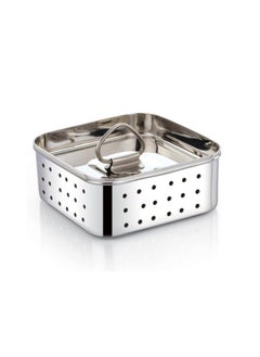 Ayda Stainless Steel Paneer/Tofu Press, Silver, Square Shape, Durable, and Easy for Perfect Homemade Paneer or Tofu (250 Ml),Size-10.5X10.5X4.5 cm  - Image 1