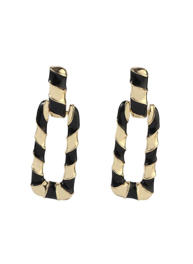 SALTY Anti Tarnish Gleaming Gold Drop Earrings Set for Women | Stylish Fashion Jewellery | Accessories for Girls | Minimal Jewelry | Ideal for Gifting | Marriage, Birthday | Gift for Valentine Day - Image 1