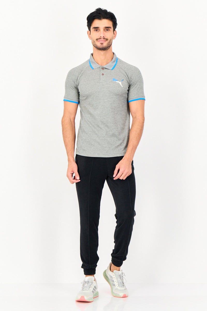 PUMA Men Regular Fit Short Sleeve Active Hero Outdoor Polo Shirt, Grey - Image 3