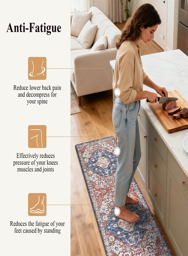 Ileading Anti Fatigue Kitchen Rugs Sets of 2 Cushioned Kitchen Mats for Floor Waterproof Kitchen Mat Set Non Slip Comfort Standing Mat for Kitchen, Office, Sink, Laundry - Image 3