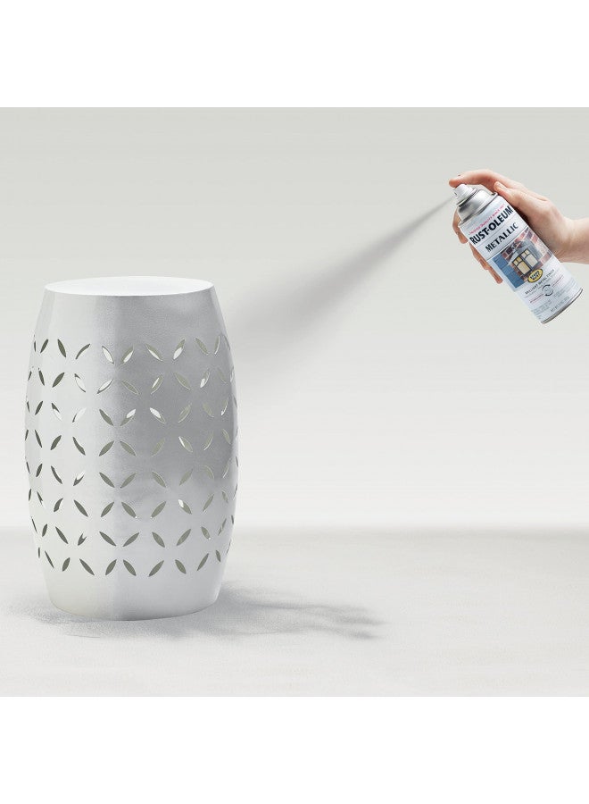 Rust-Oleum 7271830 Stops Rust Metallic Spray Paint, 11 Ounce, Silver - Image 5