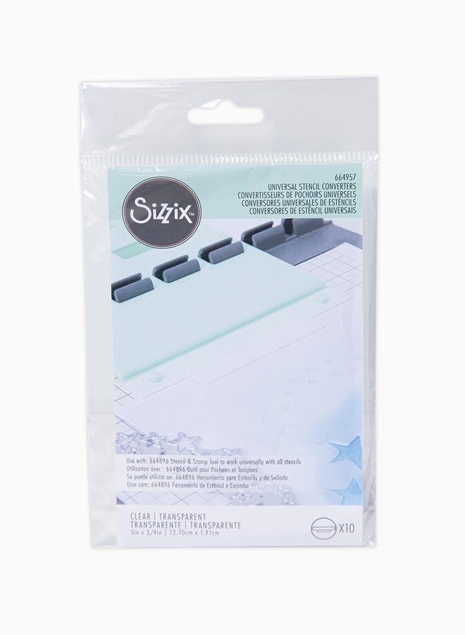 Sizzix Stencil & Stamp Craft Tool Accessory | Universal Stencil Converters 10PK | 664957 - Image 2