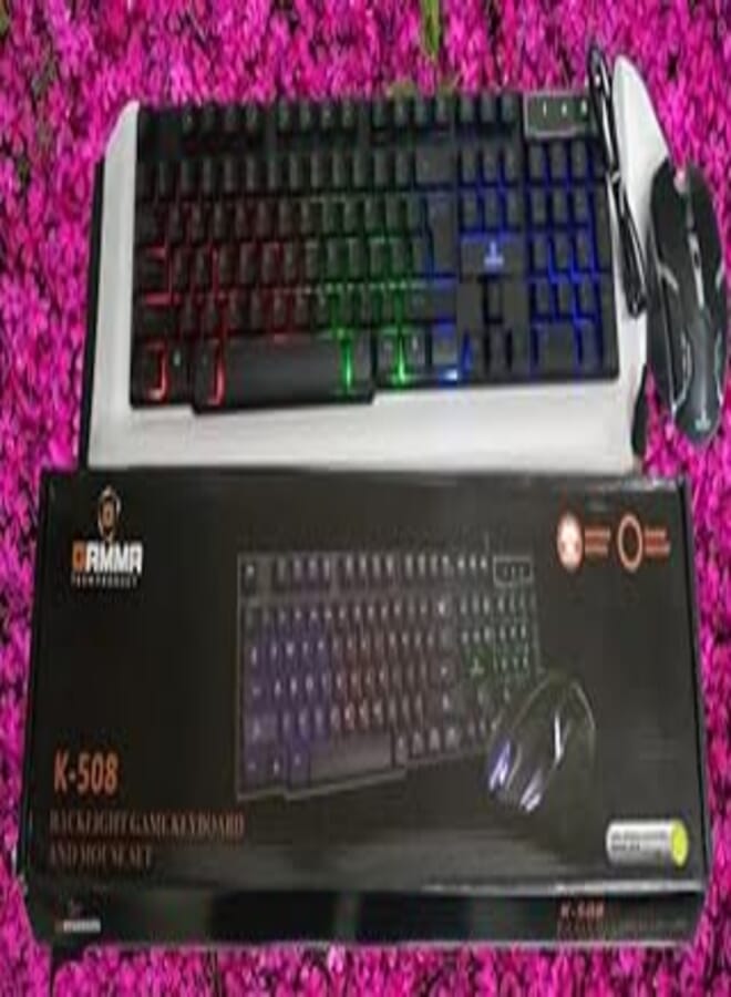 Gamma K-508 RGB Wired Gaming Kit Keyboard Mouse 