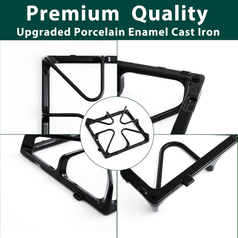 Anniparts Wb31K10034 Burner Grates Xl44 Stove Replacement Parts For Ge Stove Grates Cooktop Parts Ge Gas Range Grates Stove Top Burner Grates Jgbp29Mem1Bs Ge Oven Grates Cooktop Grates Stove Rack Set 4 Pcs - Image 3