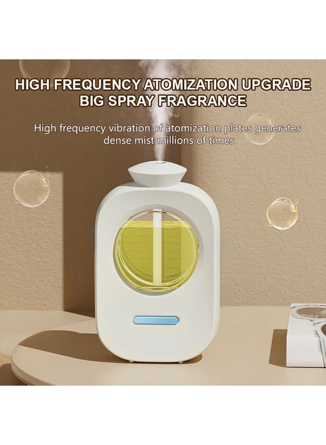 Smart Fragrance Diffuser With Automatic Timer USB Rechargeable Sleek White Design - Image 2