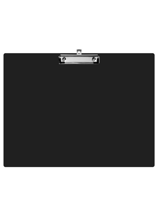 STOBOK A3 Clipboards Low Profile Clip Hardboard Painting Plastic Clip Hardboard For Office And Office Clip Boards (Black) - Image 1