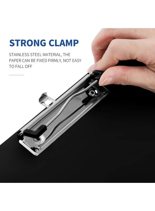 STOBOK A3 Clipboards Low Profile Clip Hardboard Painting Plastic Clip Hardboard For Office And Office Clip Boards (Black) - Image 3