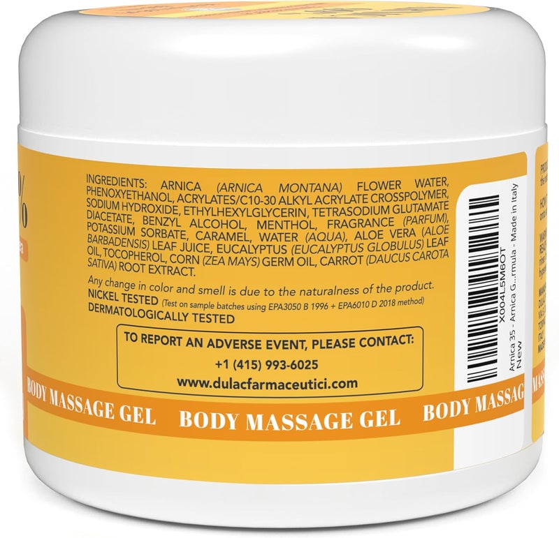 Arnica 35  Arnica Gel for Bruising Extra Strong 98 169 Fl Oz Massage of Muscles and Joints Natural and Dermatologically Tested Formula  Made in Italy - Image 2
