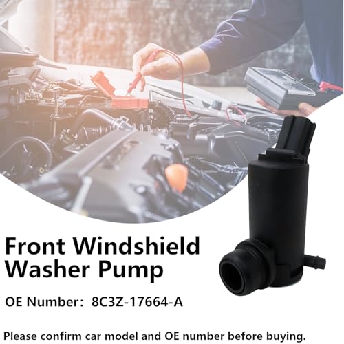 Loomyar 8C3Z-17664-A Front Windshield Washer Pump for Ford F-150 F-250 F-350 E-150 E-250 E-350 Ranger Crown Victoria for Lincoln Mark LT Town Car for Mercury Grand Marquis - Image 2