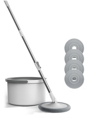 Microfiber Mop and Bucket Set with Water Filtration System - Self/Dry/Wet Cleaning, All-in-One Lazy Floor Mop for Hardwood and Home Tile - Great for Pet Owners (4 Pads) - pzsku/Z3EA5240574CF5CE7B243Z/45/_/1737539410/b5c8ee0a-d5a6-424d-8833-69ab5a9622da