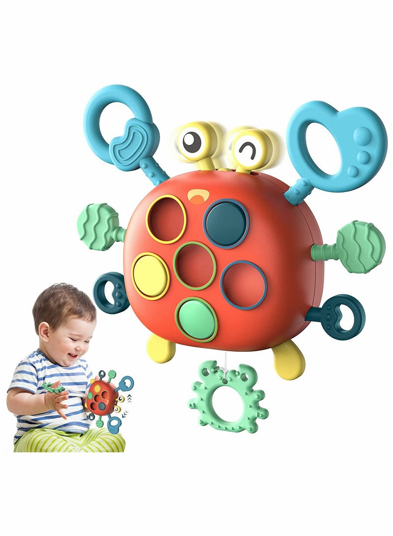 Montessori Educational Crab Toy for Toddlers Fine Motor Skills Development Ideal Birthday Gift for 1 to 3 Years Old Kids - Image 1
