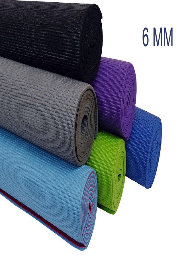 GRAZIA Yoga Mat -6 MM - withTextured Pattern - Anti Skid Both Side - Washable - Image 2