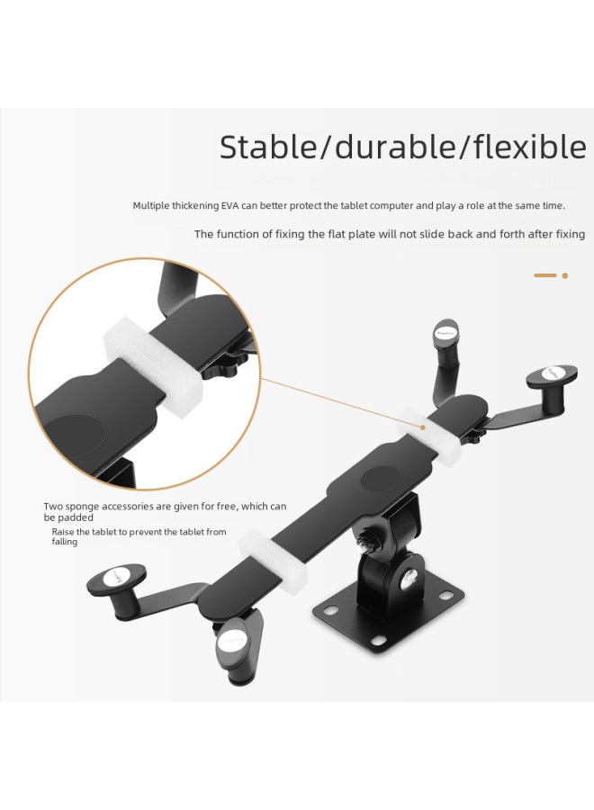 Aluminum Alloy Adjustable Joint Rocker Arm Hover Wall Mount Bracket Tablet PC Bracket Wall Plate Bracket-Color:Aluminum Alloy Chuck Short Arm Joint Wall Hanging  - Image 3