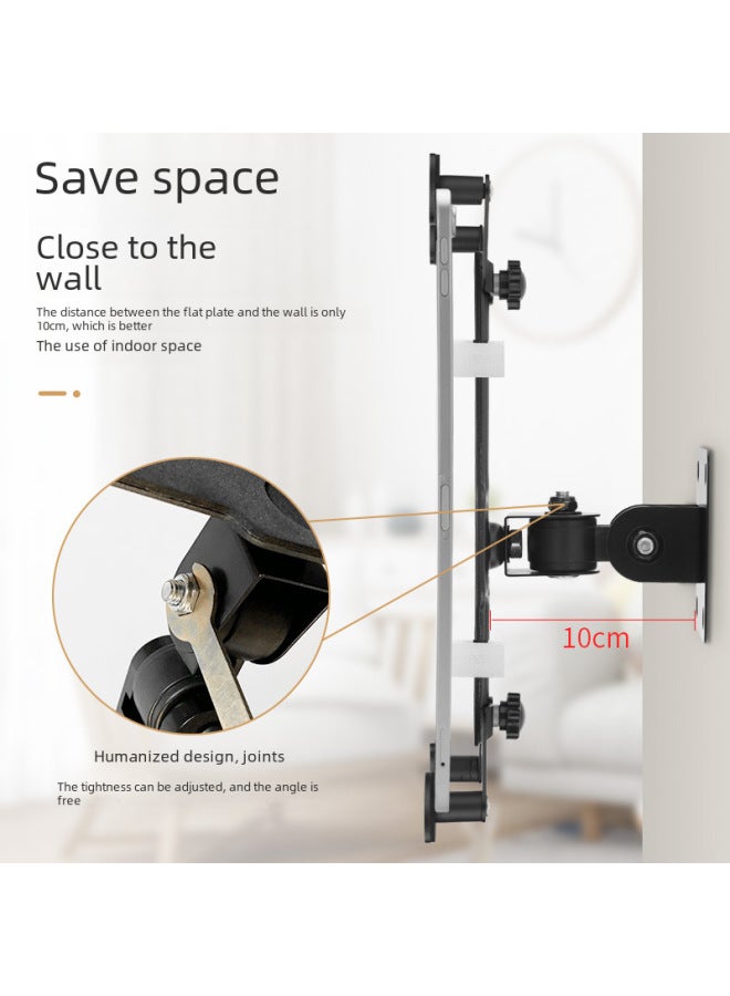 Aluminum Alloy Adjustable Joint Rocker Arm Hover Wall Mount Bracket Tablet PC Bracket Wall Plate Bracket-Color:Aluminum Alloy Chuck Short Arm Joint Wall Hanging  - Image 5