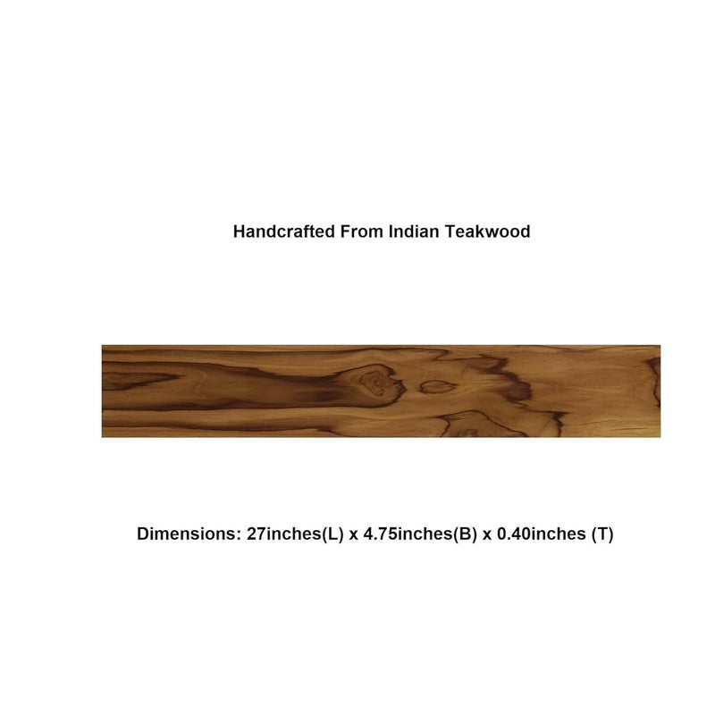 Teakwood Planks SF2744 Pack of 4 with Traditional Teakwood Brown Hand Polished for Art and Craft DIY Projects and General Purpose Planks 10 MM Thick 27X375 for Home use SF2744 Pack of 4  - Image 2