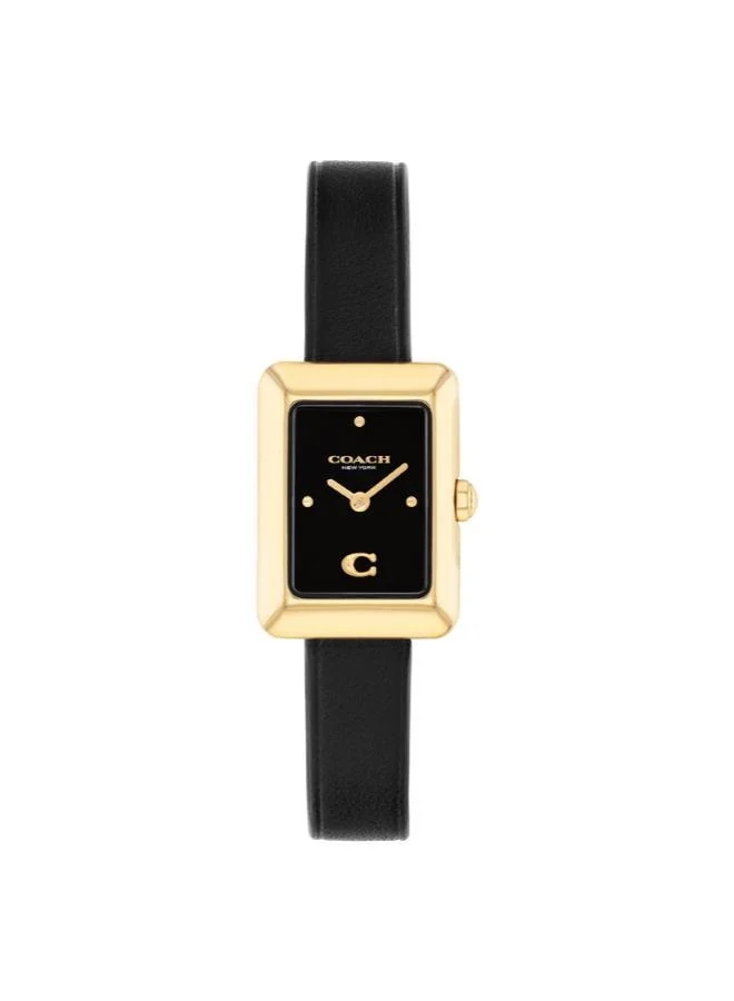 COACH Mara Gold-Tone 19mm × 26mm Watch