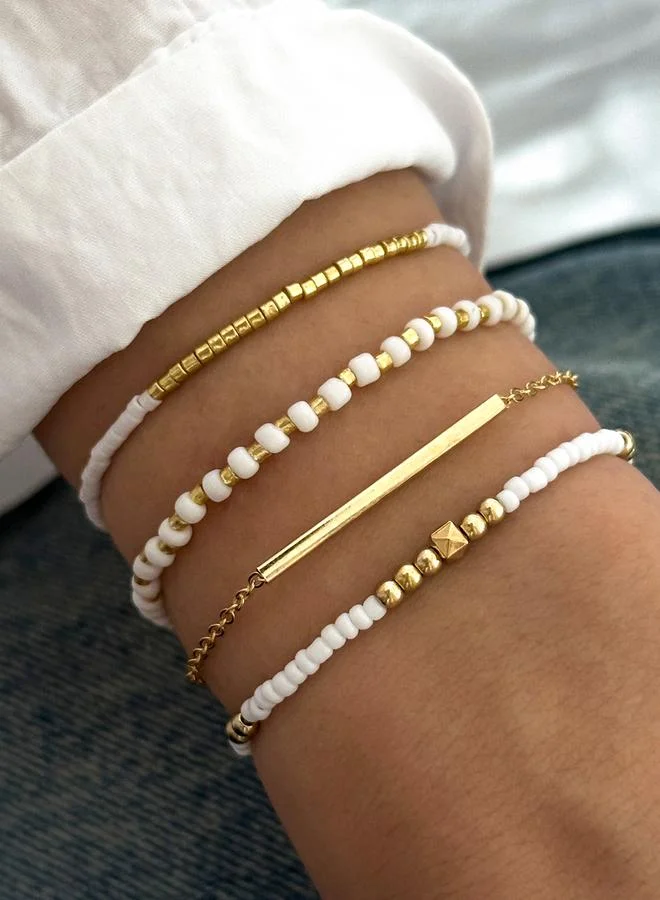 Take Two Take Two Set of 4 - Assorted Beaded Bracelets