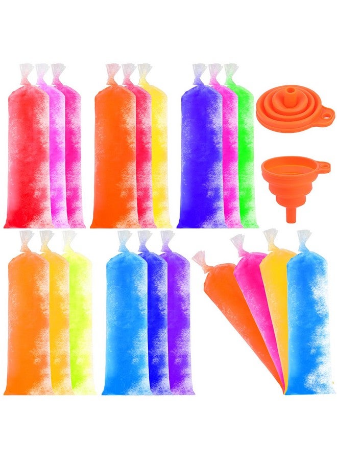 FEBSNOW FEBSNOW 160 Ice Lolly Bags Disposable Ice Popsicle Mold Bags, Freezer Tubes Ice Cream Mold Bags Easy to Fill for Snacks Yogurt Juice Fruit Ice Candy Pops Comes with Funnel (2 x 12 Inch)  - Image 1