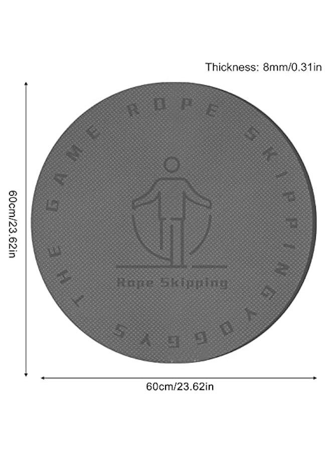 Generic - Round Jump Rope Mat Fitness Exercise Mat,Workout Mats For Home Gym Flooring,Jumping Rope Mat,Rope Skipping Mat Non-Slip For Joints Protection,Adds Jump Ropes Longevity Portable Workout Exercise Mat - Image 1