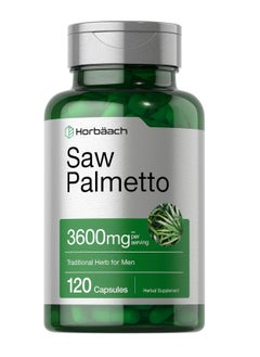 Horbaach Saw Palmetto Extract 3600mg,120 Capsules  - Image 1