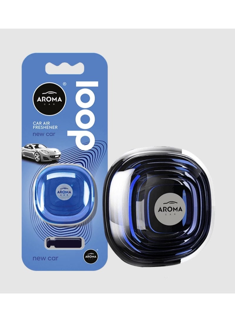 Aroma Aroma France Loop Gel New Car Car Air Vent, Air Freshener A polymer body filled with the fragrance in a gel form (Made In Poland)  - Image 1