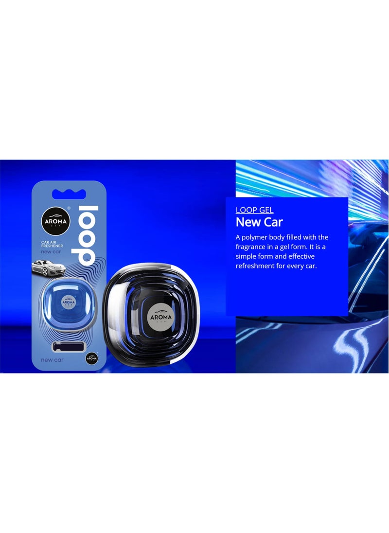 Aroma Aroma France Loop Gel New Car Car Air Vent, Air Freshener A polymer body filled with the fragrance in a gel form (Made In Poland)  - Image 2