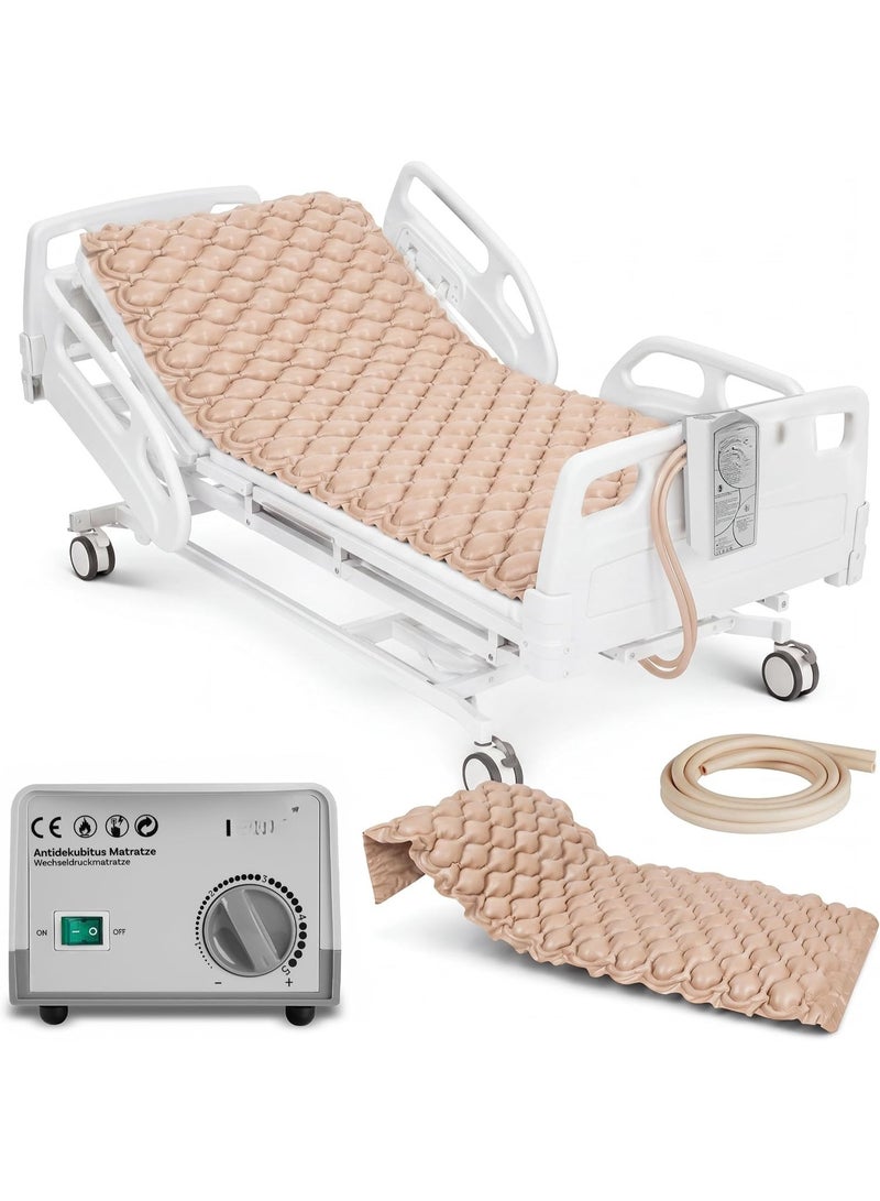 Alternating Air Pressure Mattress with Electric Pump for Enhanced Sleeping Comfort, Air Cushion Mattress with Weight Capacity up to 130 kg - Image 1