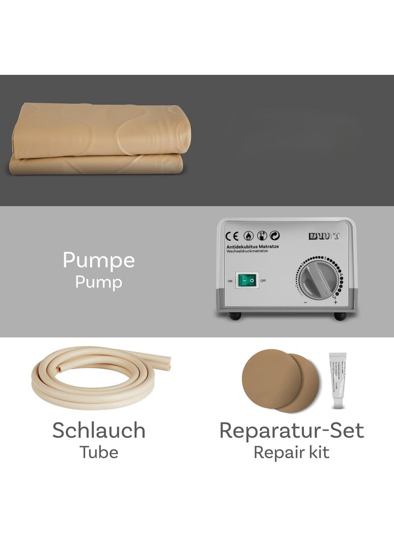 Alternating Air Pressure Mattress with Electric Pump for Enhanced Sleeping Comfort, Air Cushion Mattress with Weight Capacity up to 130 kg - Image 2