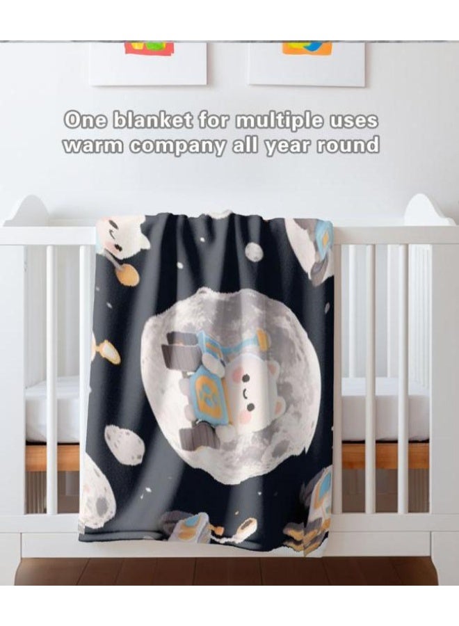 general Flannel thin blanket (warm and comfortable, suitable for sleep, gaming, dust removal and sandproof) 150cm*200cm - 481 - Image 5