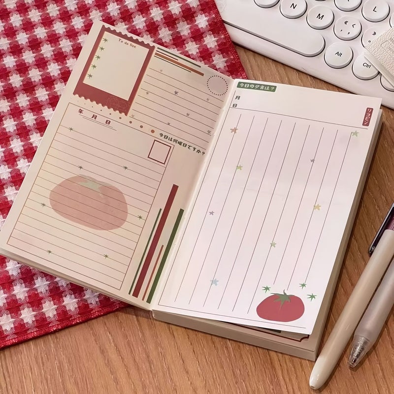 Simple Vintage Tomato Red Polka Dot Thick Hardcover Colored Page Notebook For 1pc Cute Girly Student Journal Niche Design Diary Multifunctional Creative Stationery Portable Writing Notebook Girly School Supplies Practical Birthday Gift - Image 3