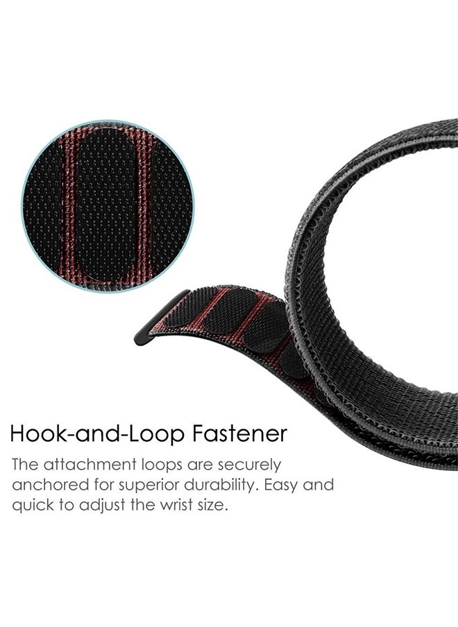 O Ozone - Nylon Loop Sport Band For CMF by Nothing Watch Pro/Watch Pro 2 Watchband Bracelet, Replacement Bracelet Wristband Wrist Strap for Men Women- Black - Image 1