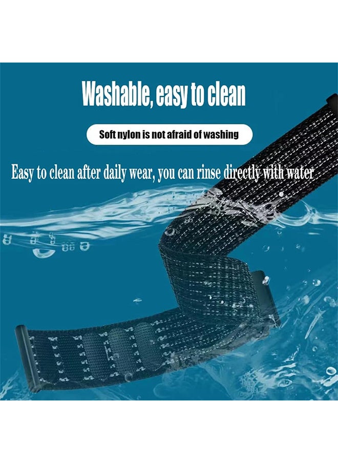 O Ozone - Nylon Loop Sport Band For CMF by Nothing Watch Pro/Watch Pro 2 Watchband Bracelet, Replacement Bracelet Wristband Wrist Strap for Men Women- Black - Image 1