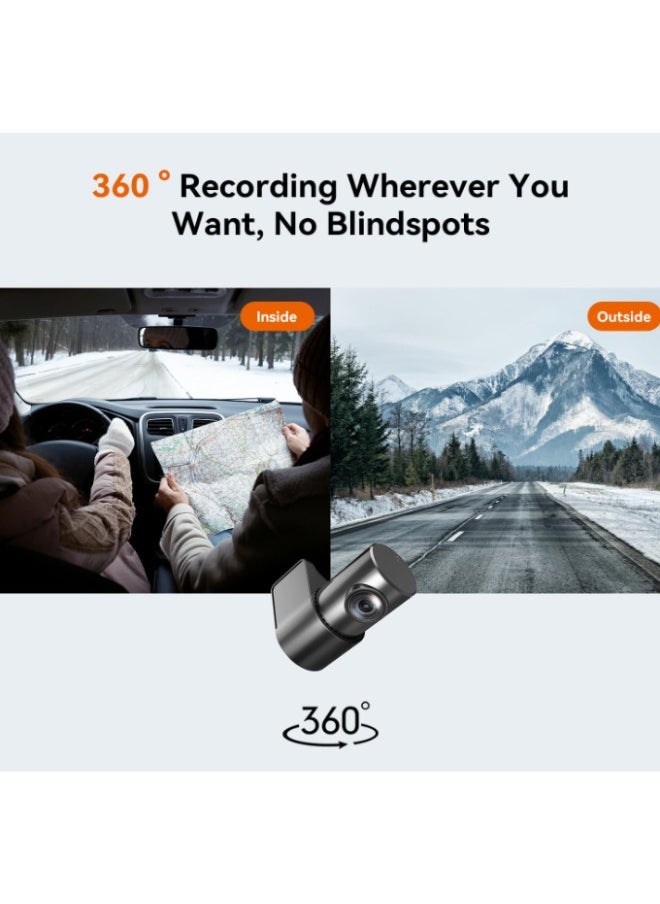 ddpai - DDPAI Dash Cam Car Front and Back, 1296P + 1080P Dashcam Car Dash Camera Built-in WiFi, Night Vision, Parking Mode, G-Sensor, Loop Recording, N1 Dual - Image 1