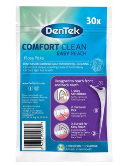 Dentek Complete Clean Dental Floss Sticks 18520 Comfort Clean 30  - Image 2
