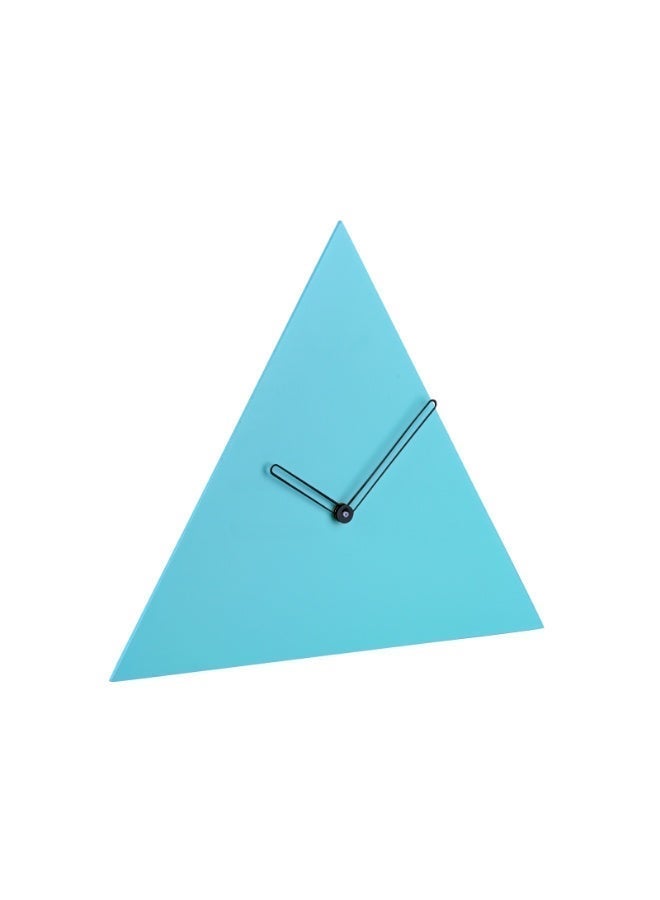 Peachy Loops Triangle Clock - Turquoise Blue - Image 2