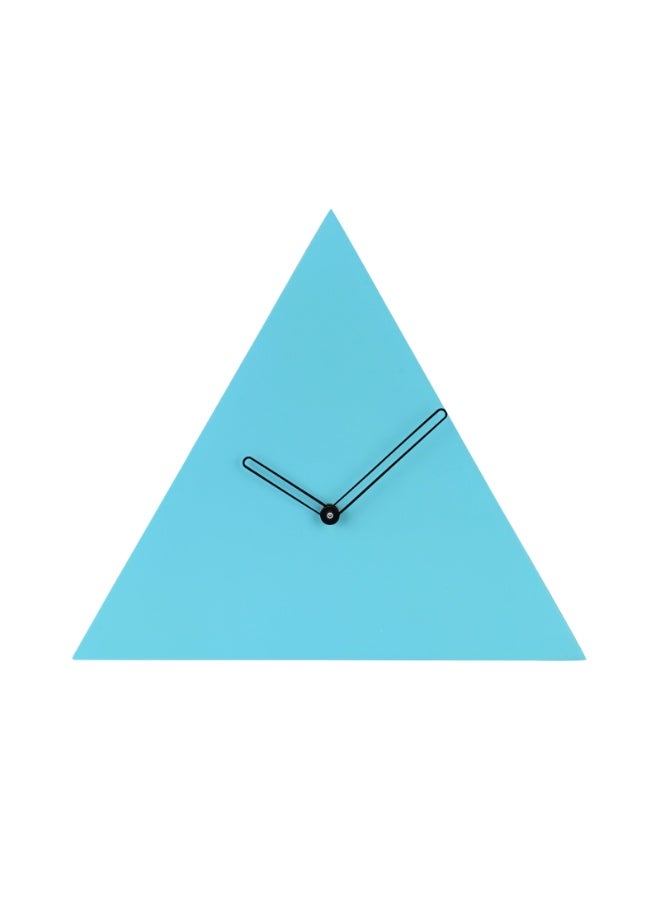 Peachy Loops Triangle Clock - Turquoise Blue - Image 2