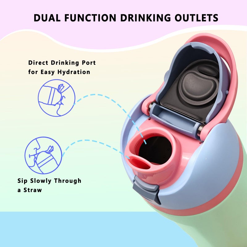 NTIERA Replacement Lid for Owala Freesip,Compatible with Owala Freesip Water Bottle 16oz 24oz 32oz 40oz,Premium Replacement Accessories for Owala Cap,LeakProof,BPA-Free(Bubblegum Sky) - Image 4