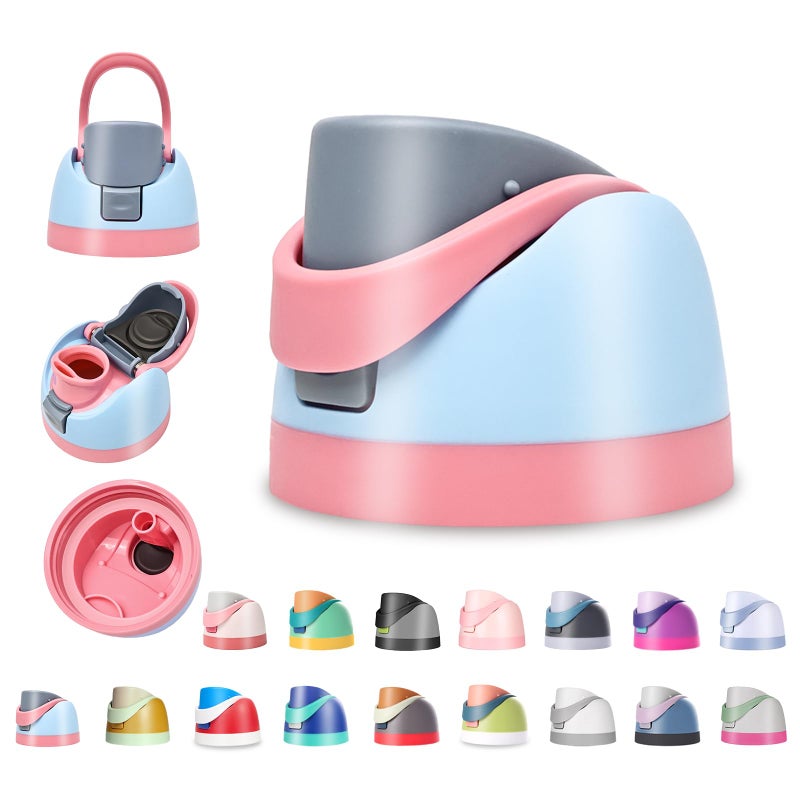 NTIERA Replacement Lid for Owala Freesip,Compatible with Owala Freesip Water Bottle 16oz 24oz 32oz 40oz,Premium Replacement Accessories for Owala Cap,LeakProof,BPA-Free(Bubblegum Sky) - Image 1