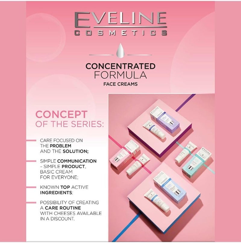 EVELINE COSMETICS Eveline Concentrated Lifting Smoothing Cream - 50 ml, Firming & Smoothing Face & Neck Cream with Multi-Peptides & 24k Gold Complex - Image 3