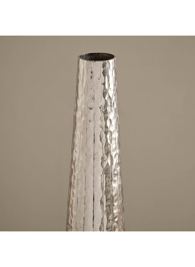 Home Box Ausie Aluminium Sparkle Ribbed Tall Vase 10.5 x 10.5 x 51.5 cm - Image 3