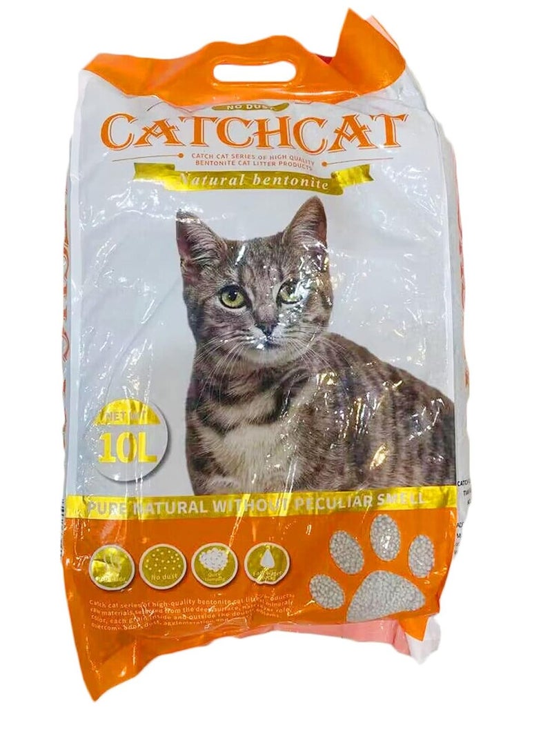 أن ان سي بيتس رمل فضلات القطط برائحة البرتقال، فائق الامتصاص وسريع الجفاف، مكونات طبيعية 100%، خالٍ من الغبار، رمل قطط متكتل، آمن ومريح للقطط الداخلية، 10 لتر - 8 كجم (برتقالي) - Image 2