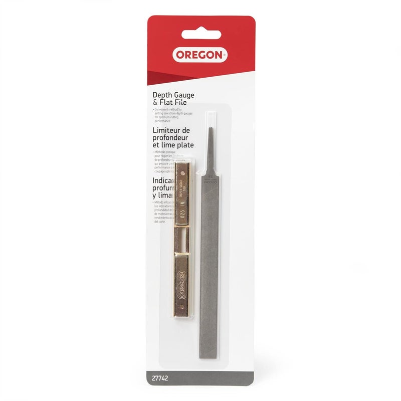 Oregon 27742 Depth Gauge Tool with Flat File for Chainsaw Chain (Pack of 2) - Image 5