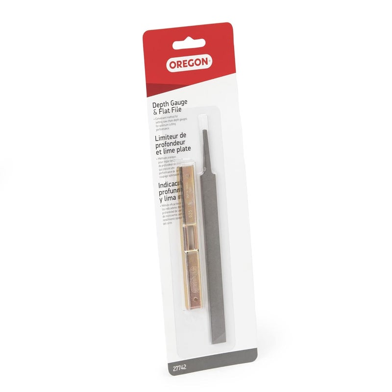 Oregon 27742 Depth Gauge Tool with Flat File for Chainsaw Chain (Pack of 2) - Image 3