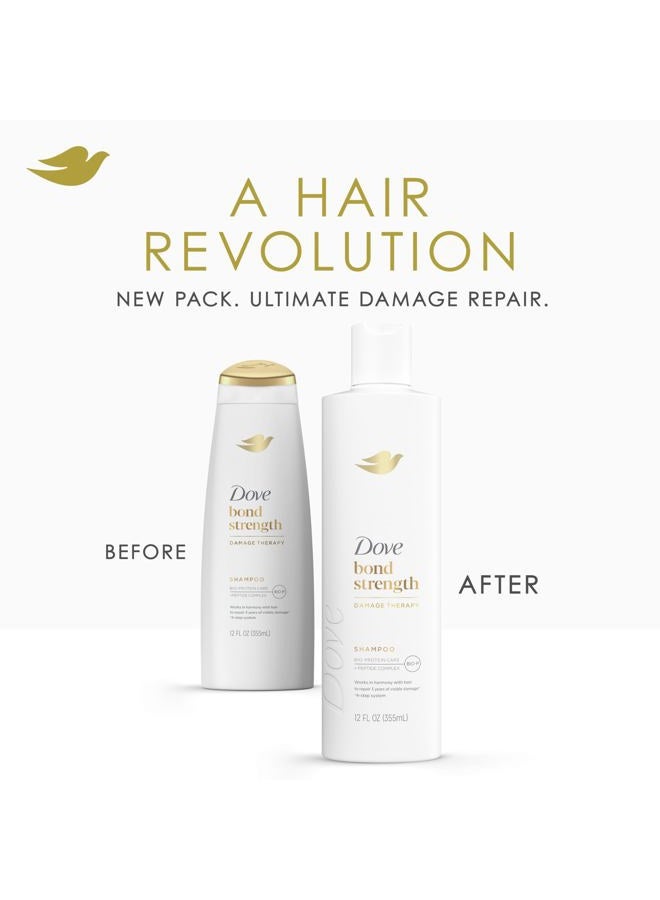 Dove Shampoo Bond Strength for Chemically Damaged Hair with Bio-Protein Care Technology and Peptide Complex 12 Fl Oz - Image 3