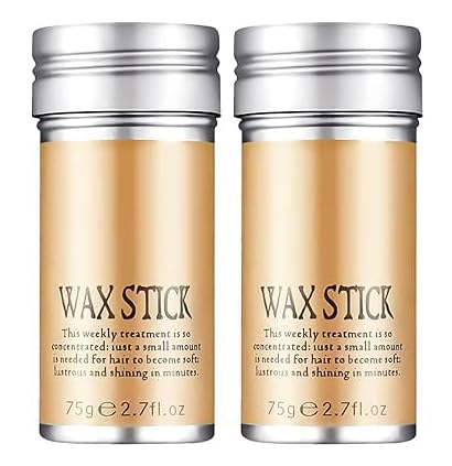 Aternal Hair Fixing Wax Stick Hair Fixer Stick for Women Long Lasting Hair Fixer Care Slick Stick for Hair Nongreasy Styling Hair Stick Wax Hair Pomade Stick Makes Hair Natural Neat and Smooth Hair Fixer Pack of 2 - Image 1